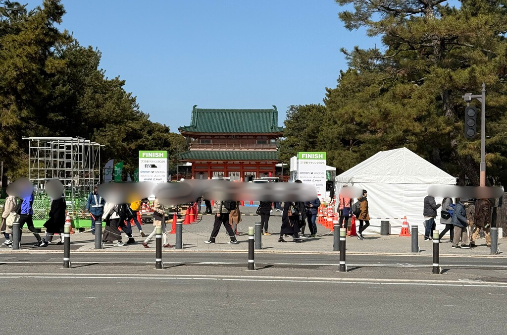 京都マラソン前日のゴール付近