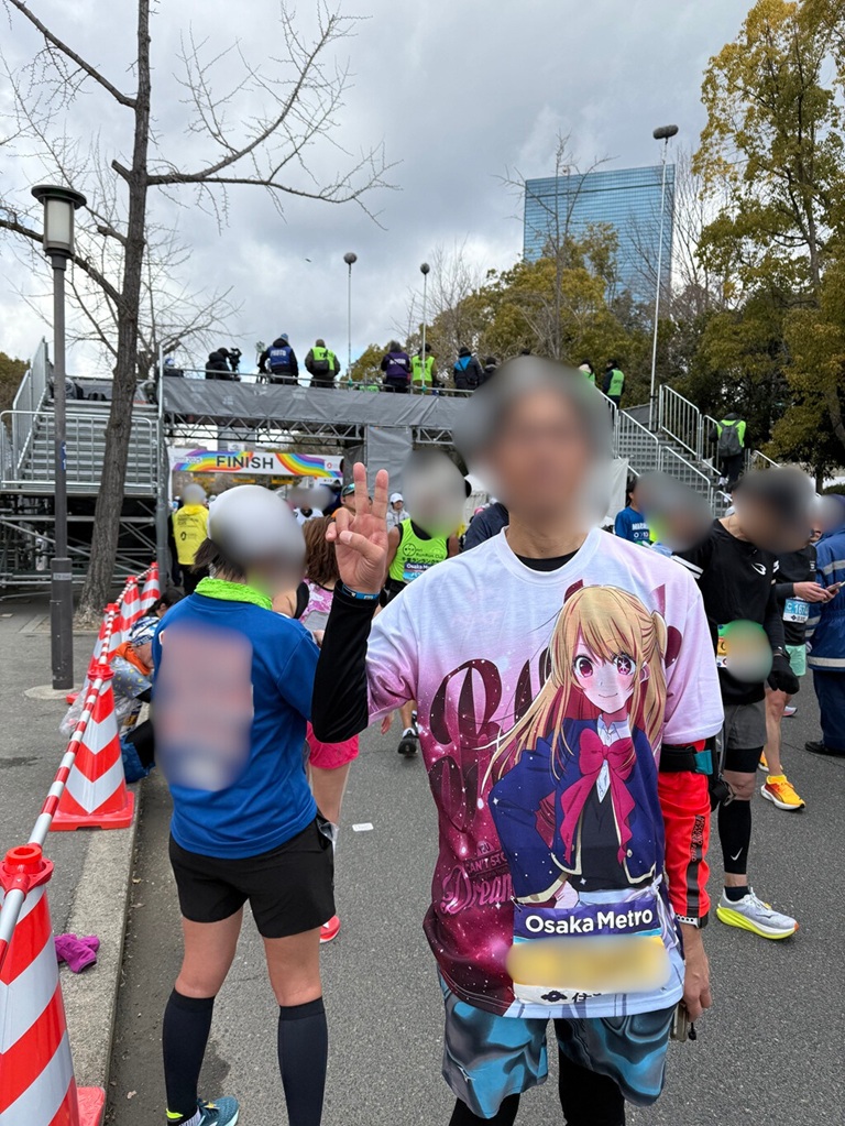 大阪マラソン2025 ゴール フィニッシュランナー