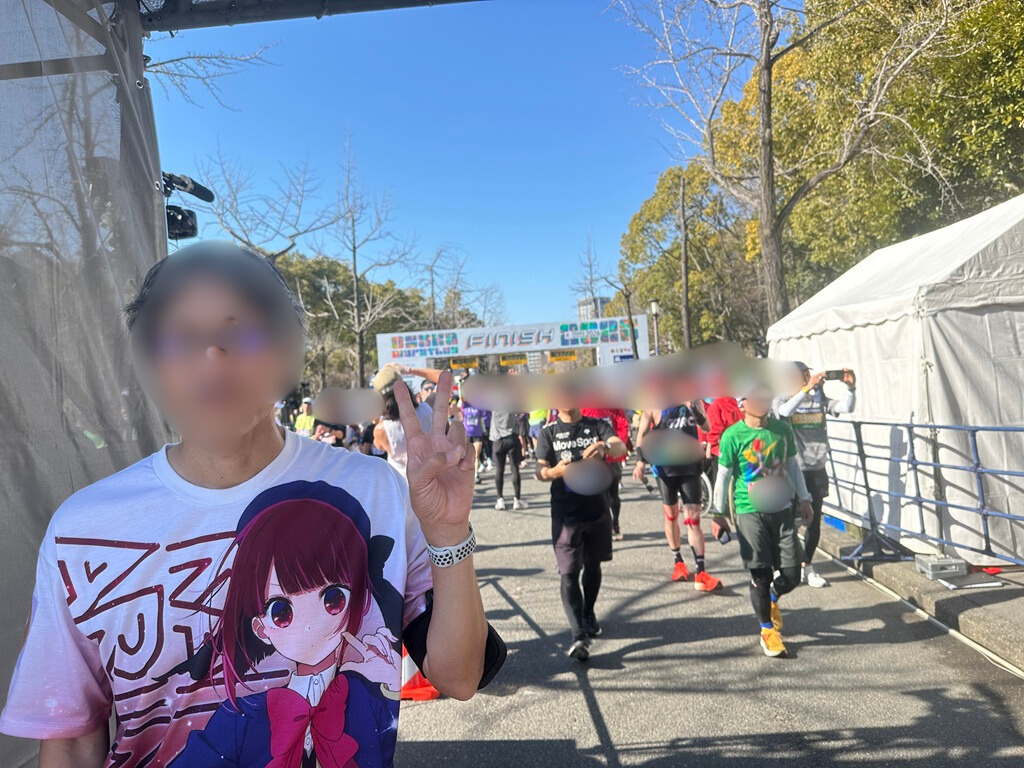 大阪マラソン　フィニッシュ