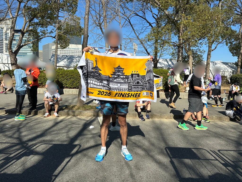 大阪マラソン　フィニッシュ
