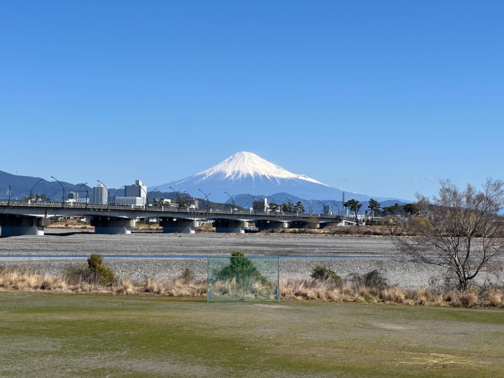 静岡マラソンコースから見える富士山